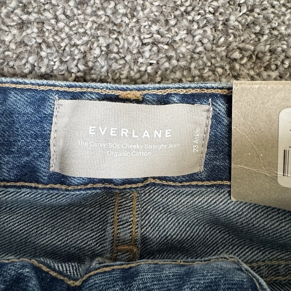 NWT Everlane The Curvy '90s Cheeky Jean High Waist Straight Leg Size 23 Regular - Picture 4 of 12